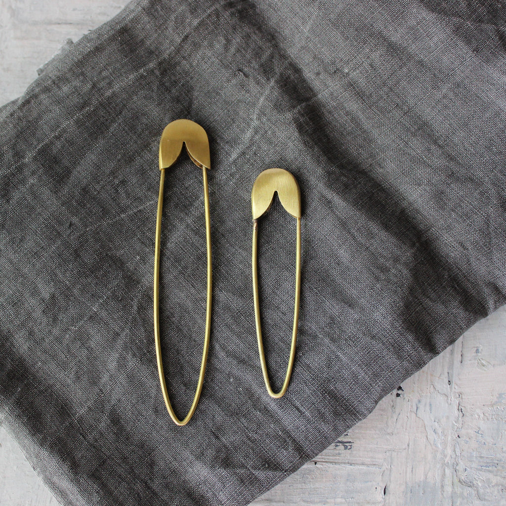 Large Brass Safety Pins - Tribe Castlemaine