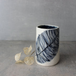 Large Ceramic Dandelion Cylinder Vases - Tribe Castlemaine