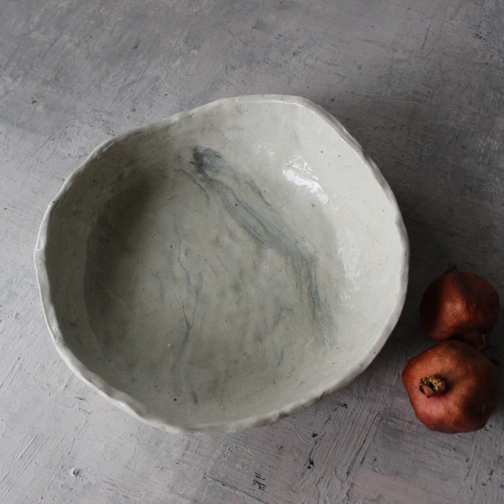 Large Marbled Ceramic Bowl #6 - Tribe Castlemaine