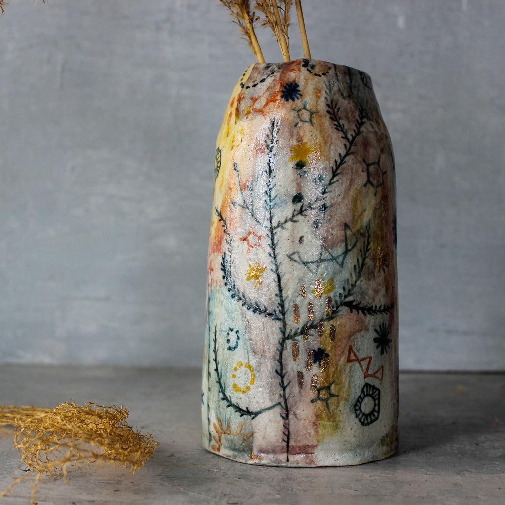 Large Stars & Cells Vase - Tribe Castlemaine