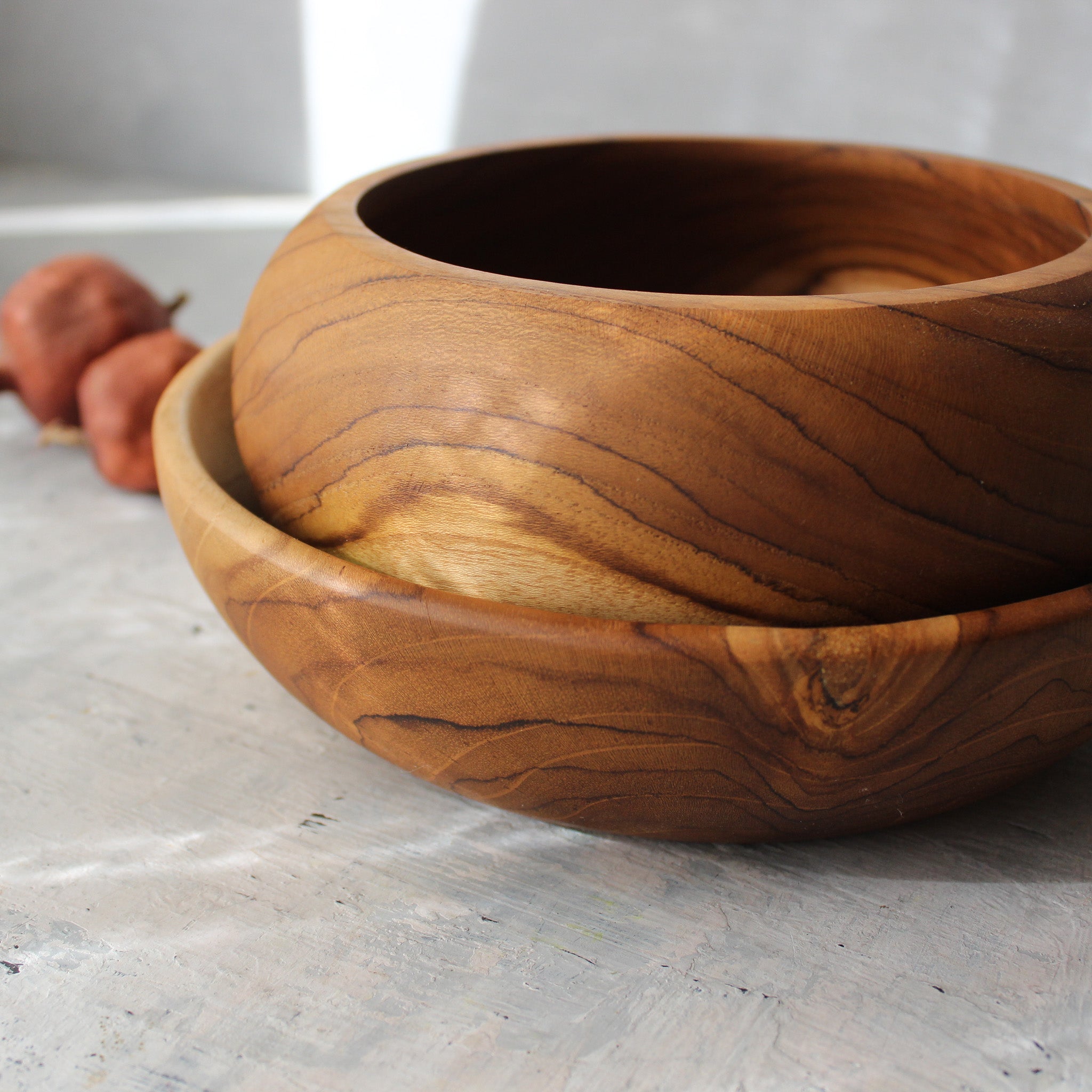 Large Teak Bowls - Tribe Castlemaine