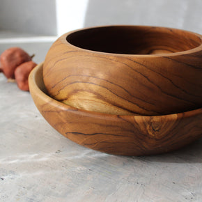 Large Teak Bowls - Tribe Castlemaine