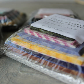 Linen Remnants : Colour Assorted Fabric Squares - Tribe Castlemaine