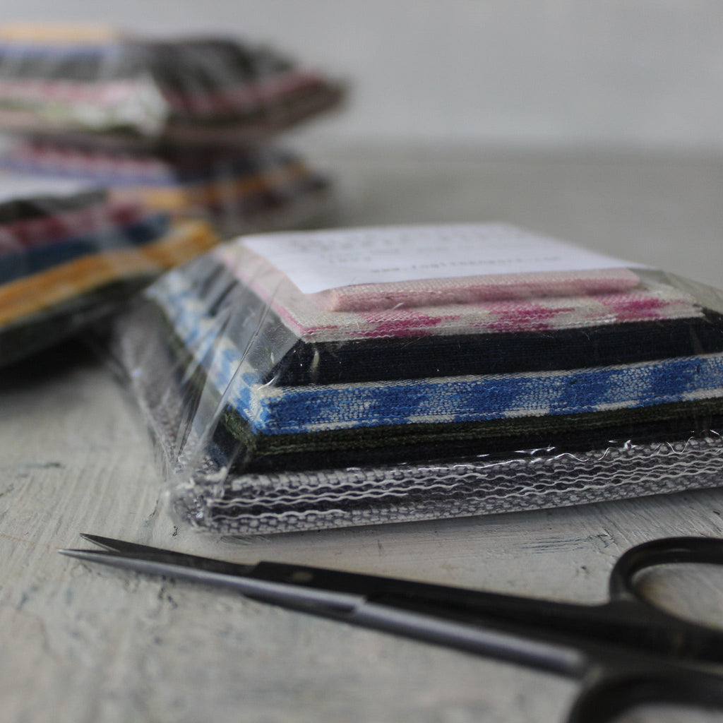 Linen Remnants : Colour Assorted Fabric Squares - Tribe Castlemaine