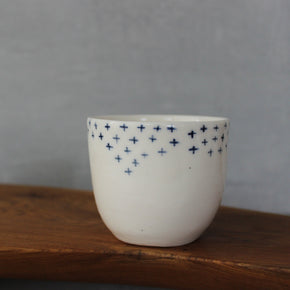 Little Blue Cross Cups - Tribe Castlemaine