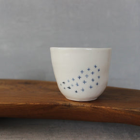 Little Blue Cross Cups - Tribe Castlemaine