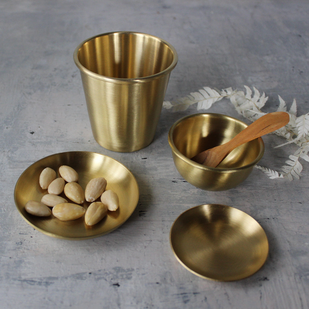 Little Brass Plates, Cup & Bowl - Tribe Castlemaine