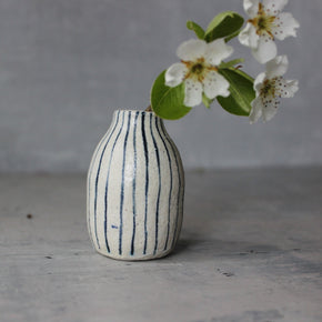 Little Bud Vase : Blue Lines - Tribe Castlemaine