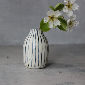 Little Bud Vase : Blue Lines - Tribe Castlemaine