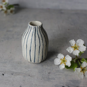 Little Bud Vase : Blue Lines - Tribe Castlemaine