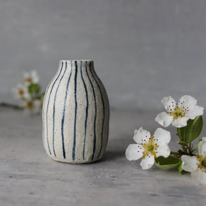 Little Bud Vase : Blue Lines - Tribe Castlemaine