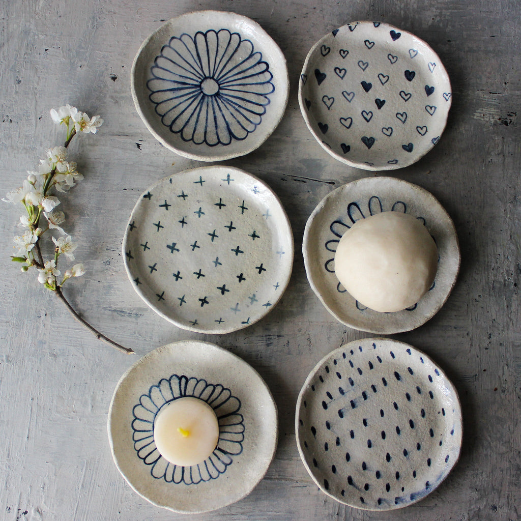 Little Ceramic Trays Painted Detail - Tribe Castlemaine
