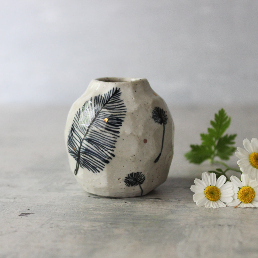 Little Dandelion Feather Twig Vase 2 - Tribe Castlemaine
