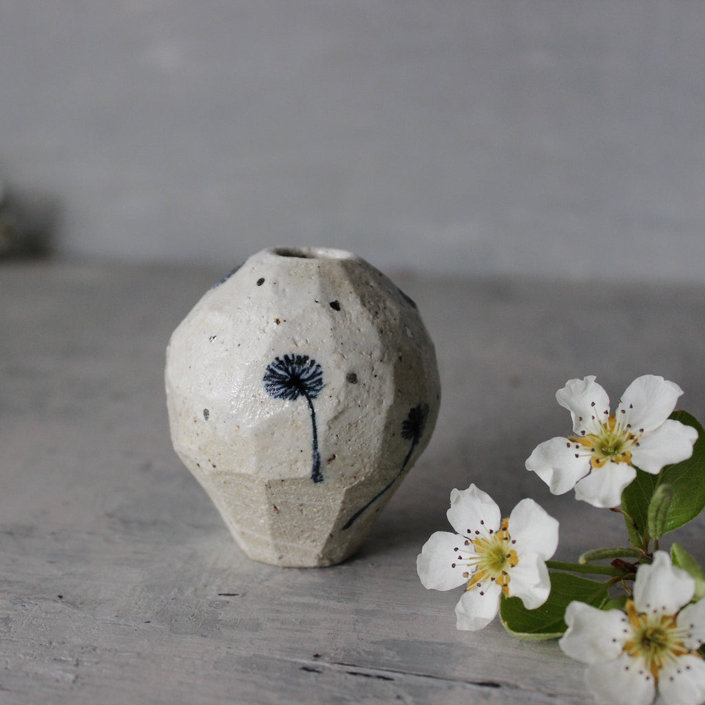 Little Faceted Dandelion Vase - Tribe Castlemaine