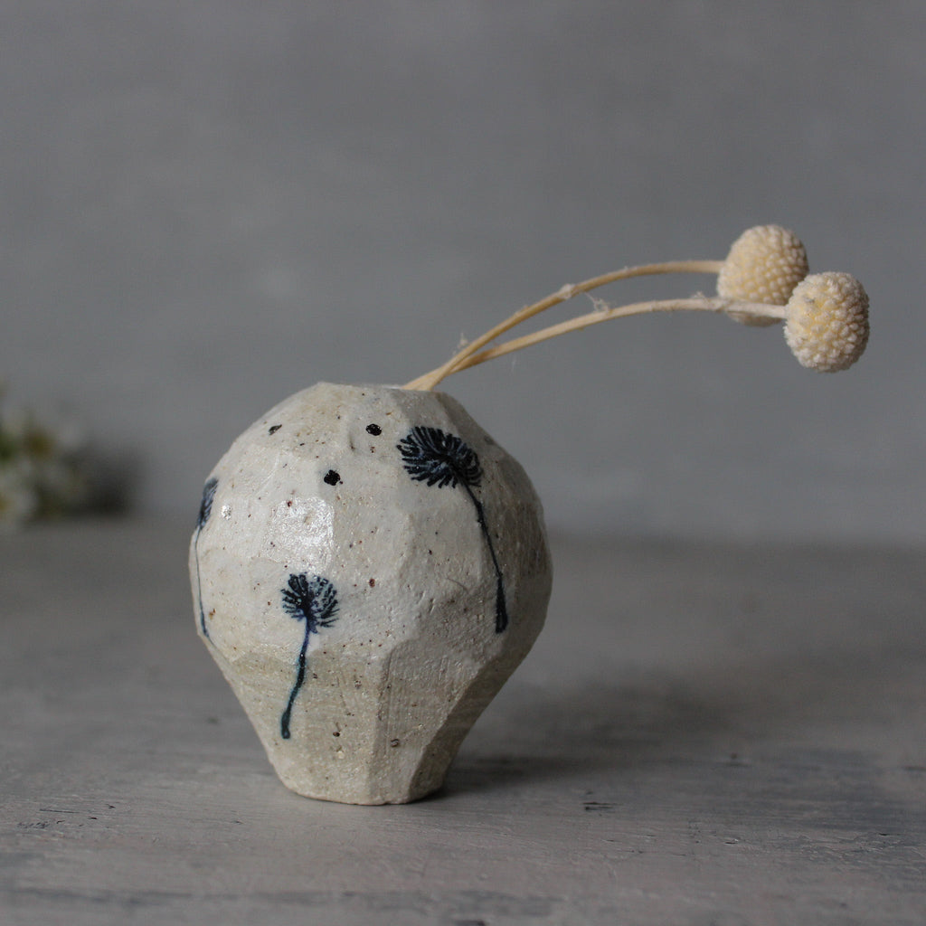Little Faceted Dandelion Vase - Tribe Castlemaine