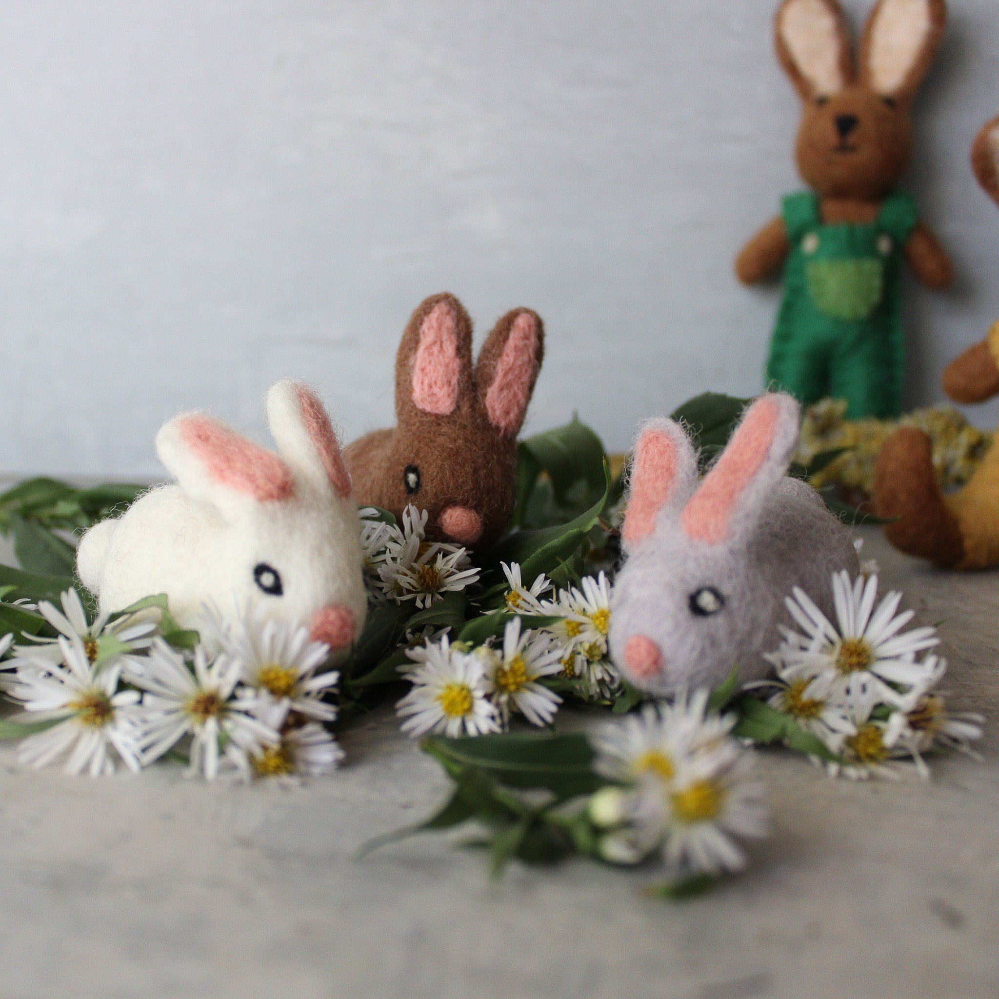 Little Felt Rabbits - Tribe Castlemaine