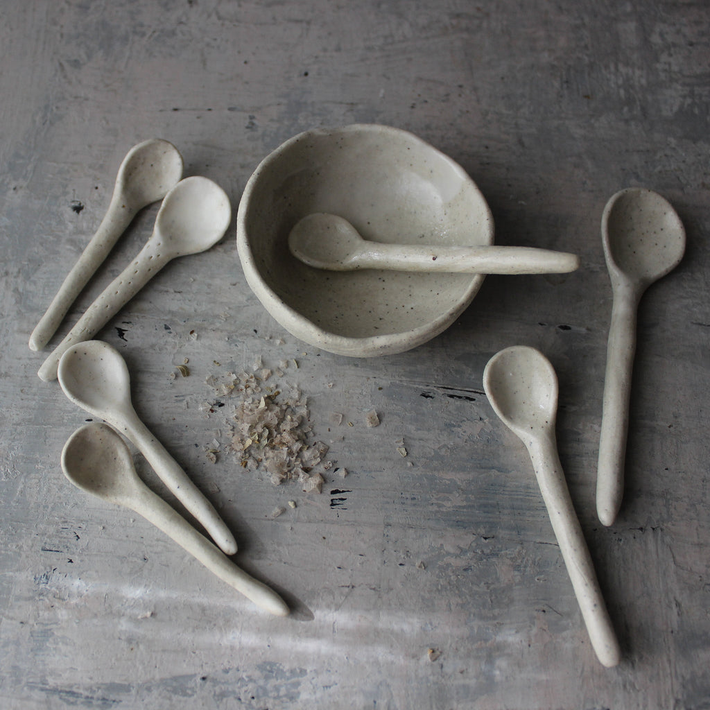 Little Marbled Ceramic Spoons - Tribe Castlemaine