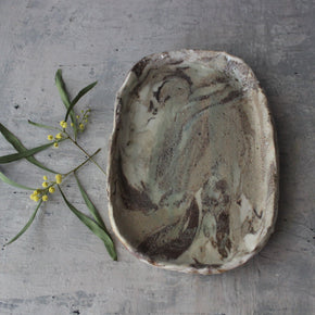 Little Marbled Ceramic Tray - Tribe Castlemaine