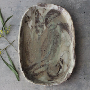 Little Marbled Ceramic Tray - Tribe Castlemaine