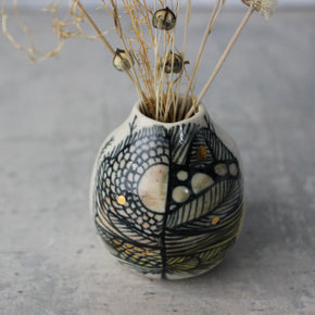 Little Painted Detail Vase 3 - Tribe Castlemaine