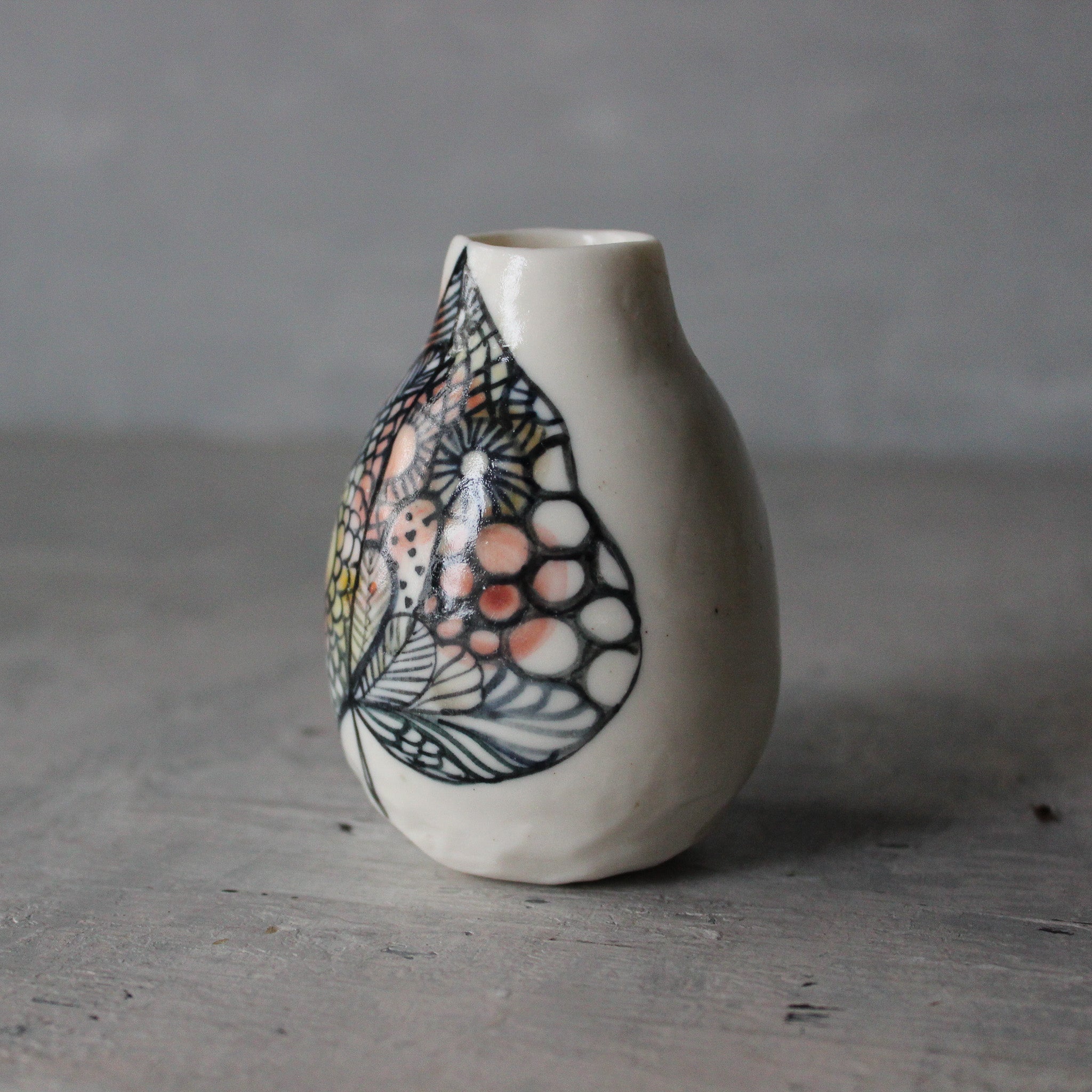 Little Painted Detail Vase 3 - Tribe Castlemaine