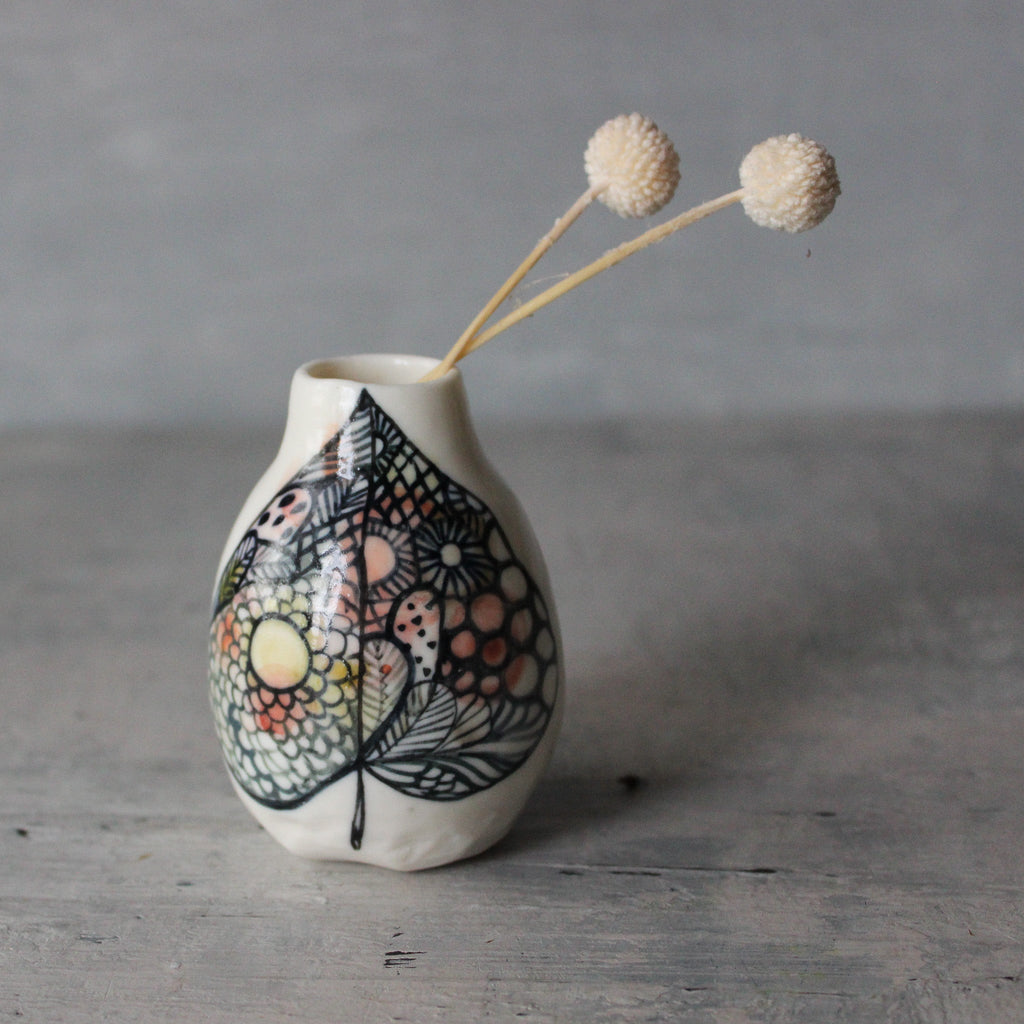 Little Painted Detail Vase 3 - Tribe Castlemaine