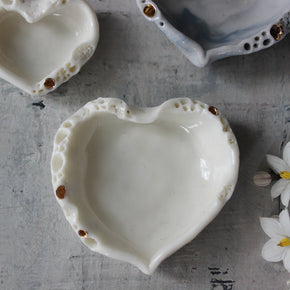 Little Rock Coral Heart Dishes - Tribe Castlemaine