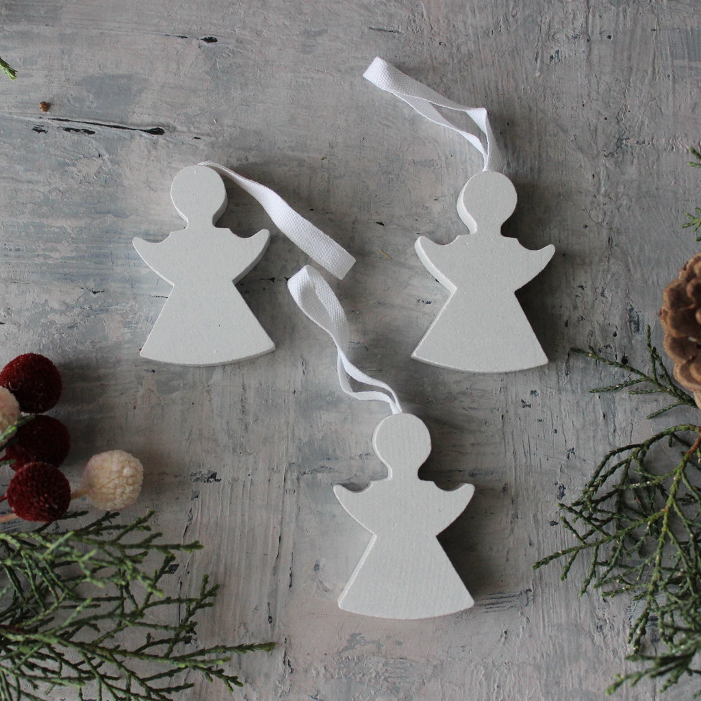 Little Wooden Angel Hanging Ornament - Tribe Castlemaine