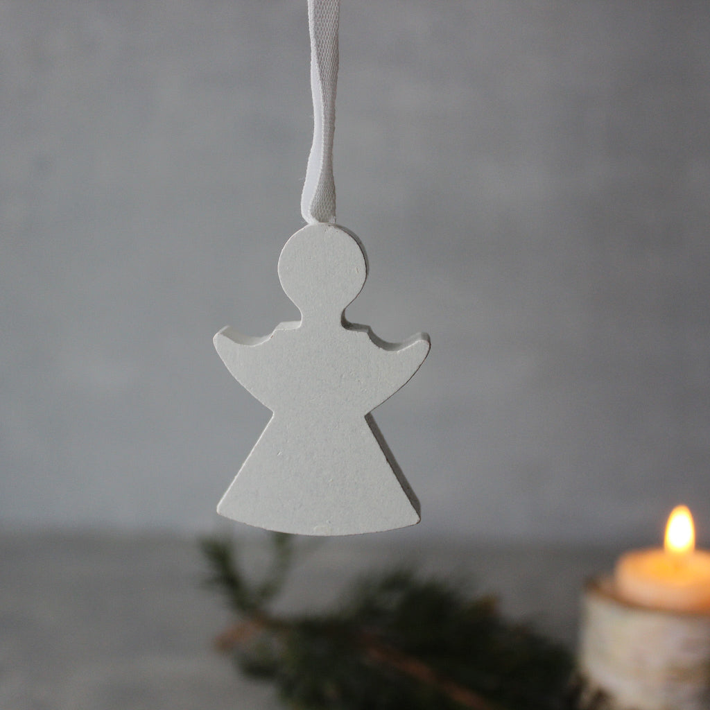 Little Wooden Angel Hanging Ornament - Tribe Castlemaine