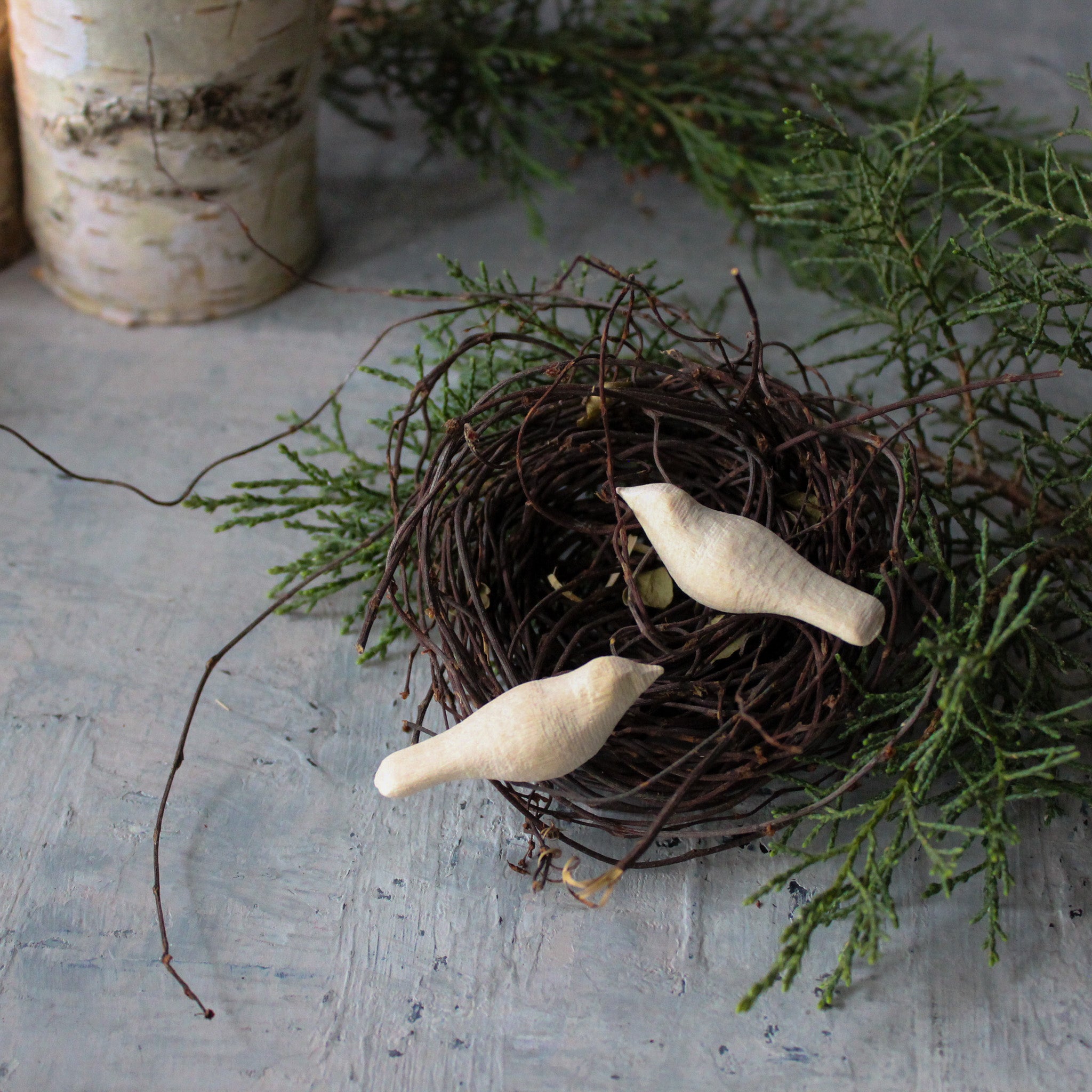 Little Wooden Bird Pin - Tribe Castlemaine