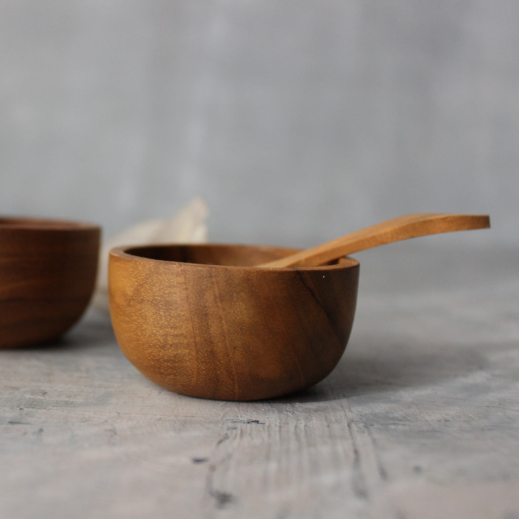 Little Wooden Cups, Dishes & Spoons - Tribe Castlemaine