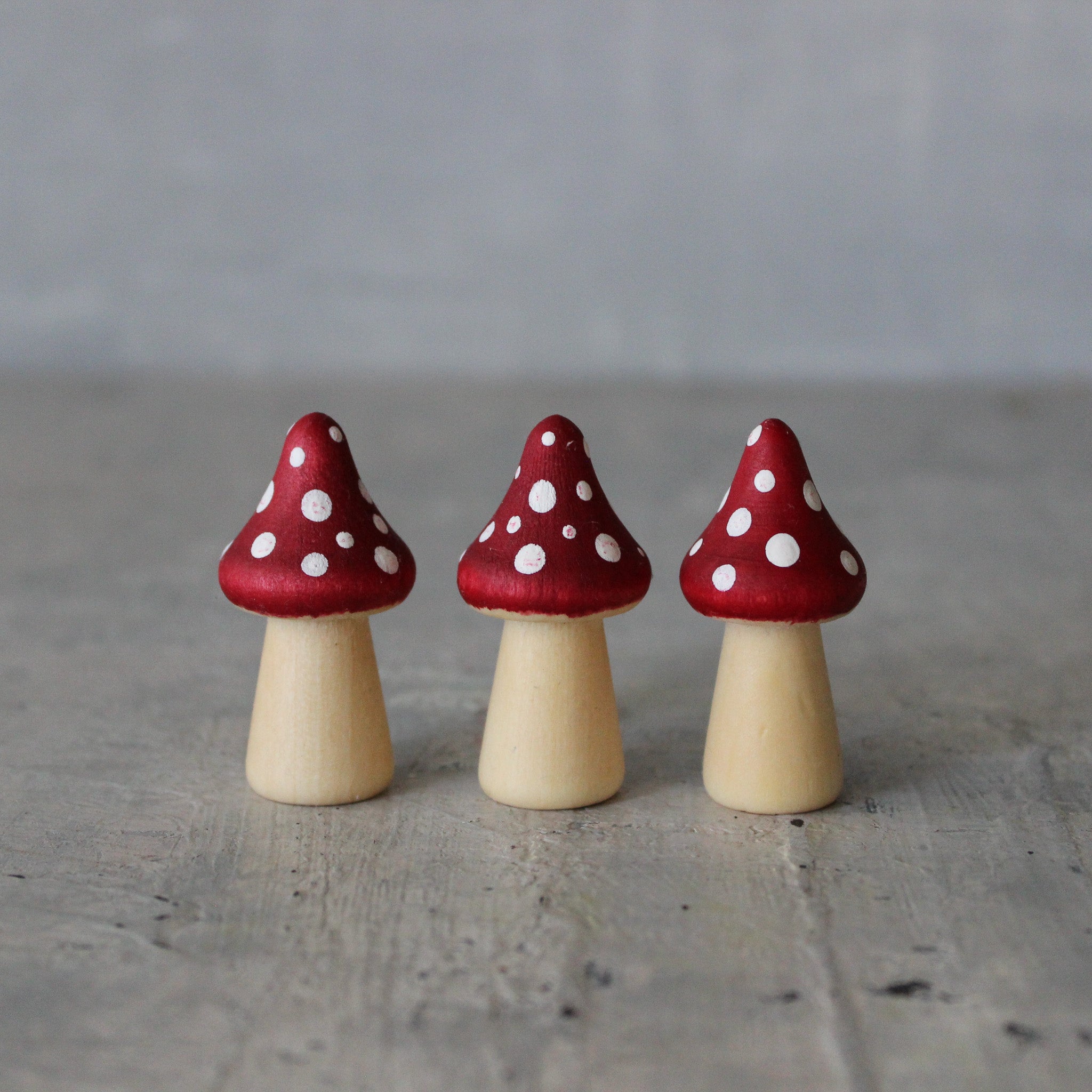 Little Wooden Toadstools - Tribe Castlemaine