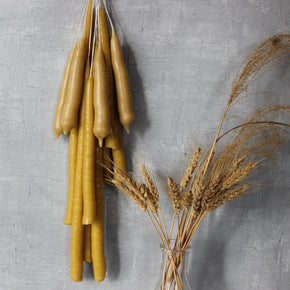 Local Beeswax Taper Candles - Tribe Castlemaine