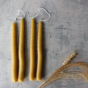 Local Beeswax Taper Candles - Tribe Castlemaine