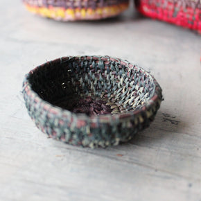 Local Handwoven Coloured Raffia Baskets - Tribe Castlemaine