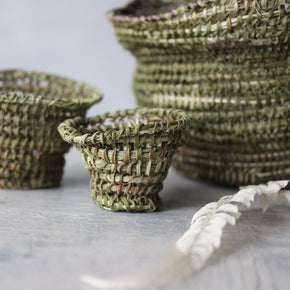 Local Handwoven Flax Baskets - Tribe Castlemaine