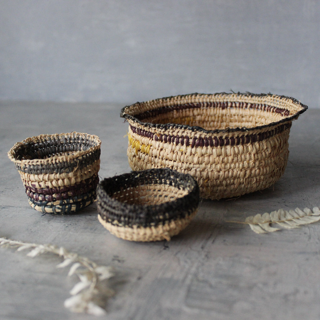 Local Handwoven Raffia Baskets - Tribe Castlemaine