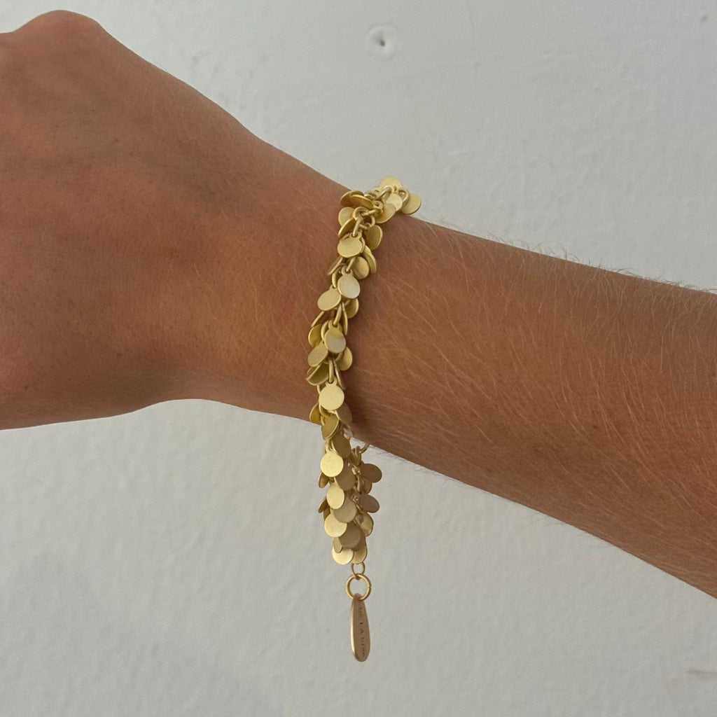Mediterranean Tiny Disc Bracelet Gold - Tribe Castlemaine