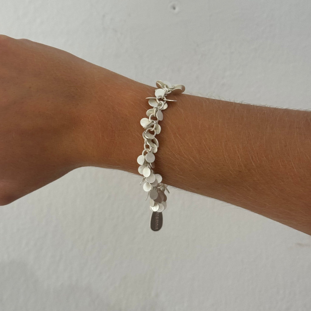 Mediterranean Tiny Disc Bracelet Silver - Tribe Castlemaine