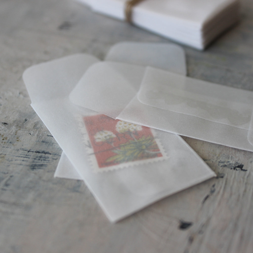 Mini Vellum Envelopes - Tribe Castlemaine