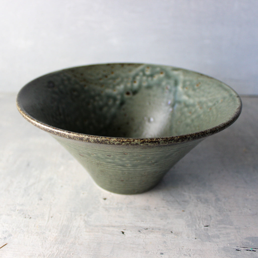 Minoyaki Donburi Bowl : Green - Tribe Castlemaine