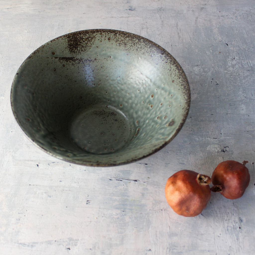 Minoyaki Donburi Bowl : Green - Tribe Castlemaine