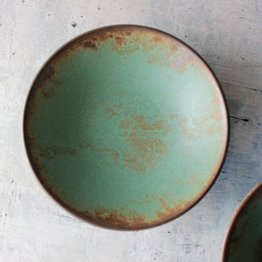 Minoyaki Green Side Bowl - Tribe Castlemaine