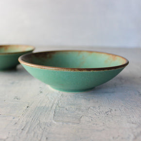 Minoyaki Green Side Bowl - Tribe Castlemaine