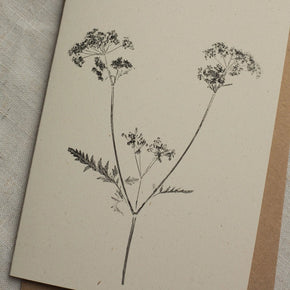 Mono Botanical Print Greeting Cards - Tribe Castlemaine