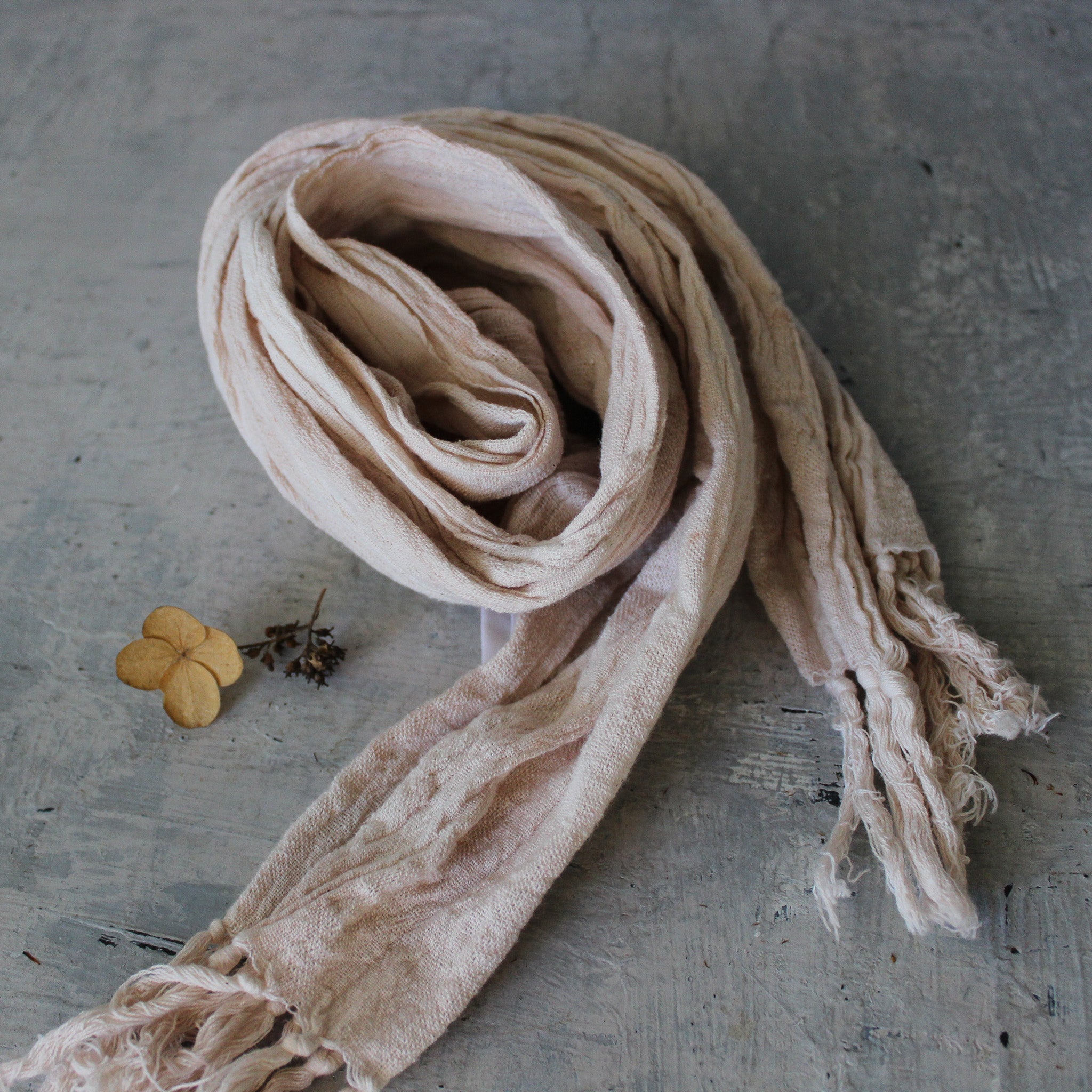 Natural Dyed Handwoven Cotton Scarves - Tribe Castlemaine