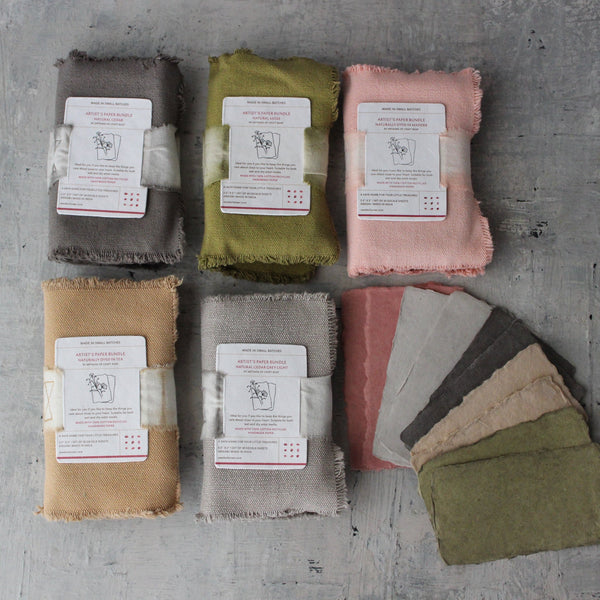 Naturally Dyed Artisan Paper Bundles - Tribe Castlemaine