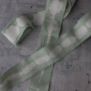 Naturally Dyed Green Cotton Ribbon - Tribe Castlemaine