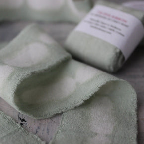 Naturally Dyed Green Cotton Ribbon - Tribe Castlemaine