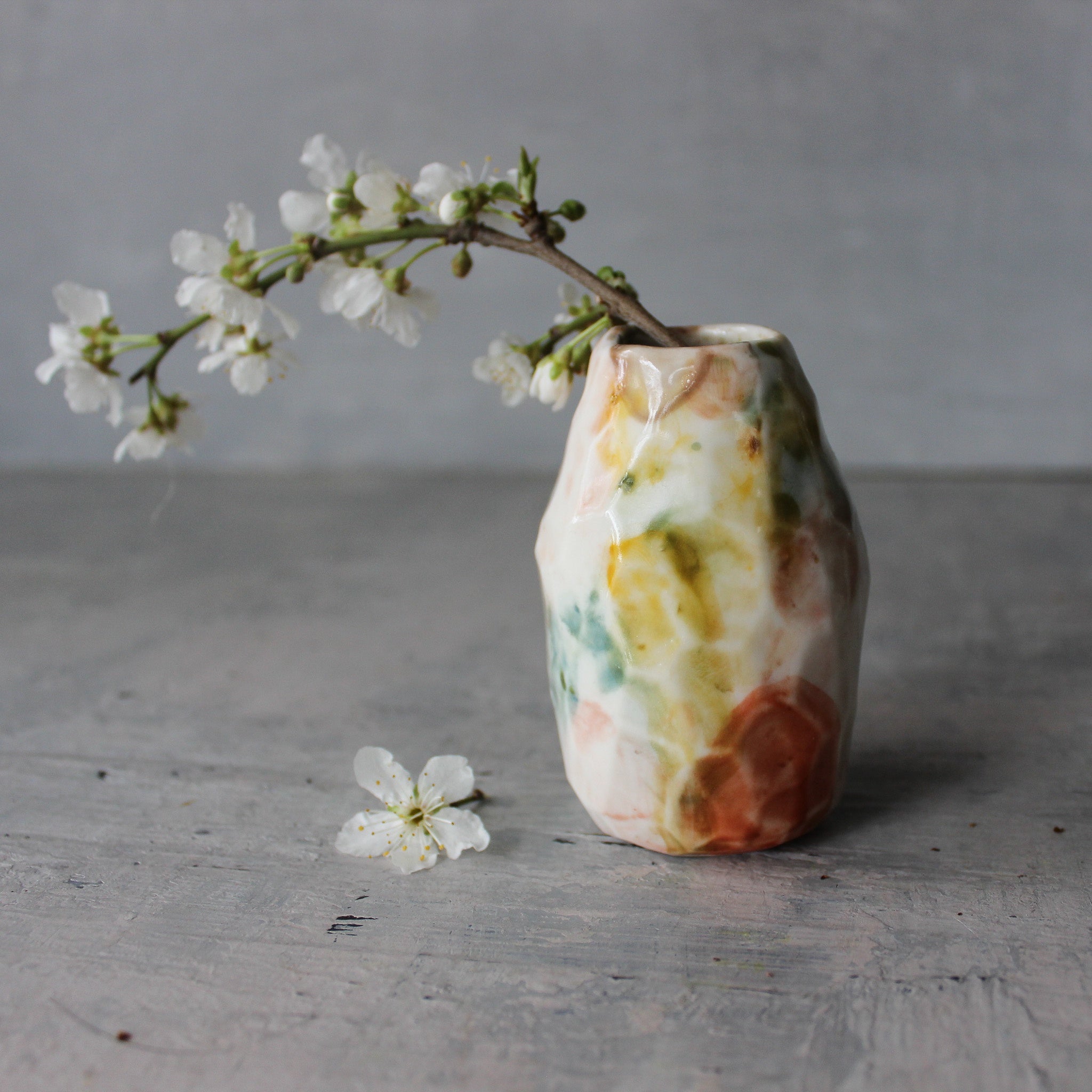 Pastel Faceted Bud Vase - Tribe Castlemaine